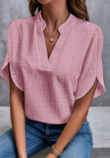 Blouse Chiffon d’Été à Col V
