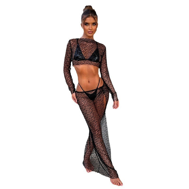 Haut de Plage Ajouré – Blouse Cover-Up Légère Été