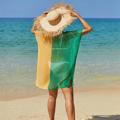 Haut de Plage Crocheté – Cover-Up Transparent Femme