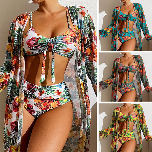 Blouse de Bain Manche Longue – 3 Pièces
