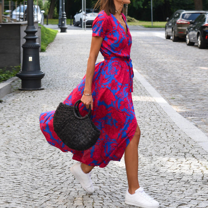 Robe Imprimée de Plage Été